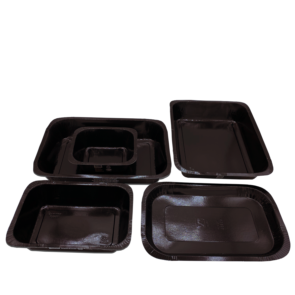 Contenitori in cartoncino+ PET per macchina termosaldatrice