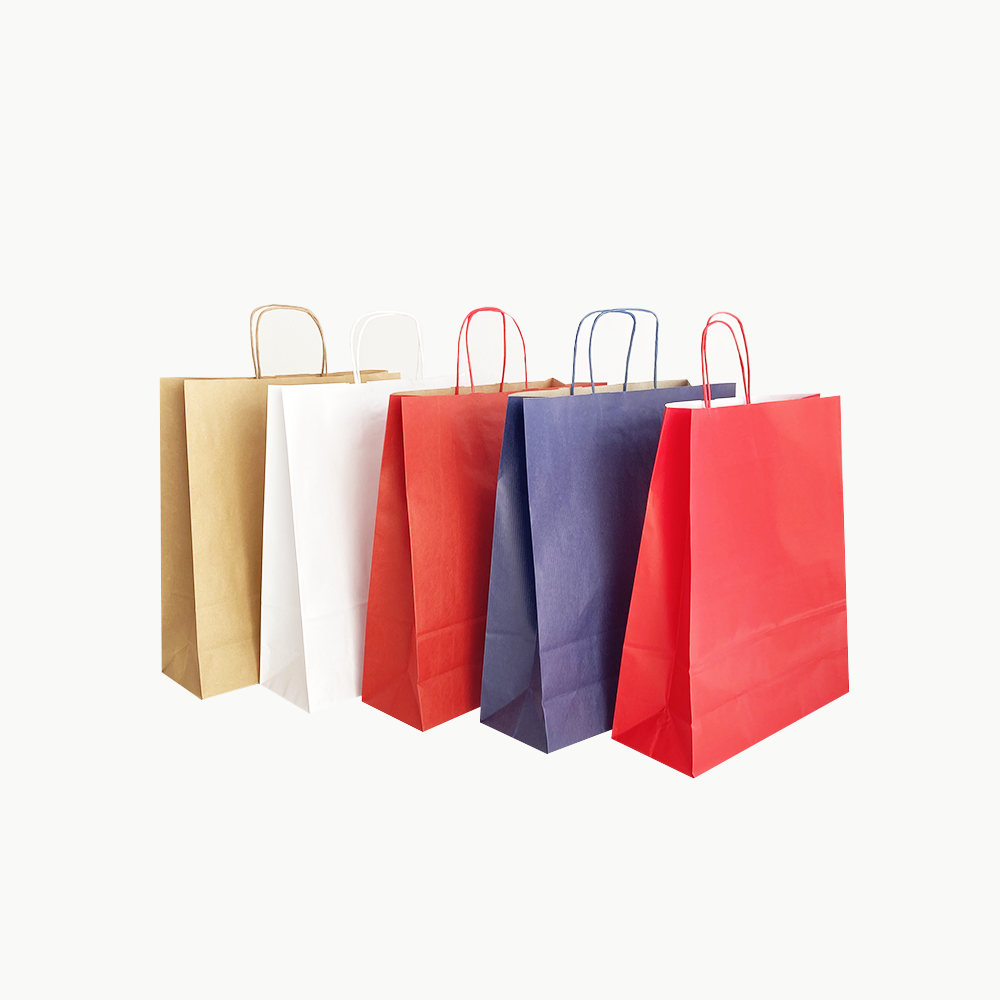 Shopper kraft 36+12x41 maniglia ritorta/conf.25 pz