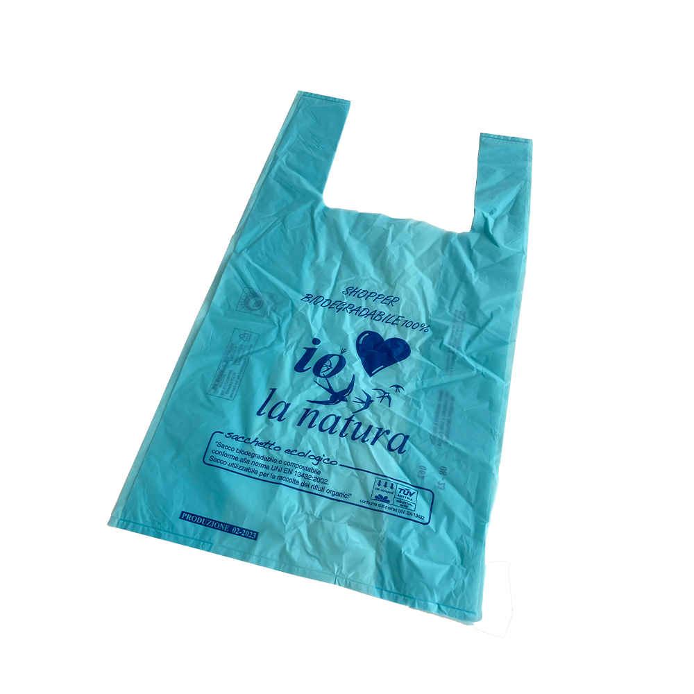 Shopper bio azzurra