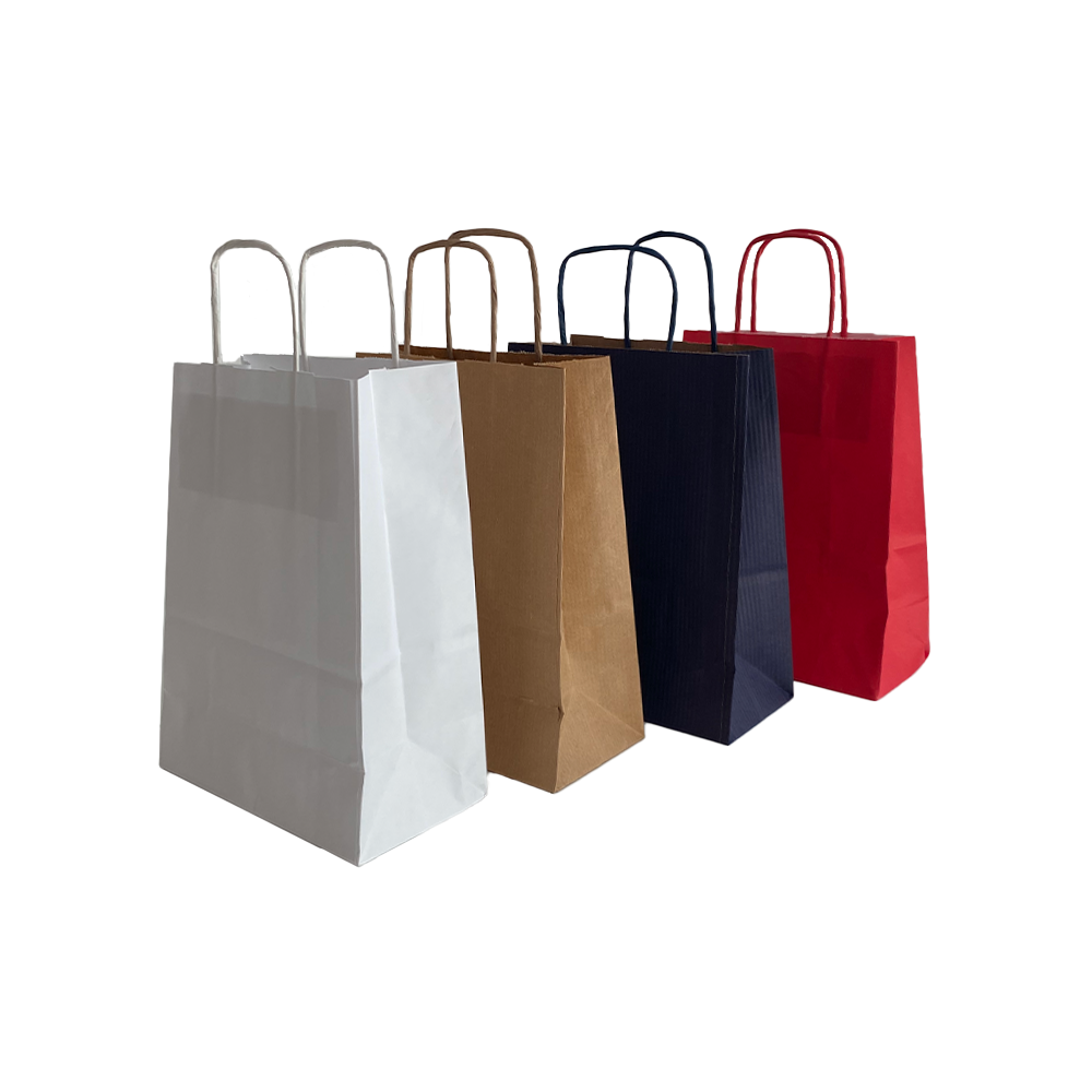 Shopper kraft 16+8x21_maniglia ritorta/conf.25pz