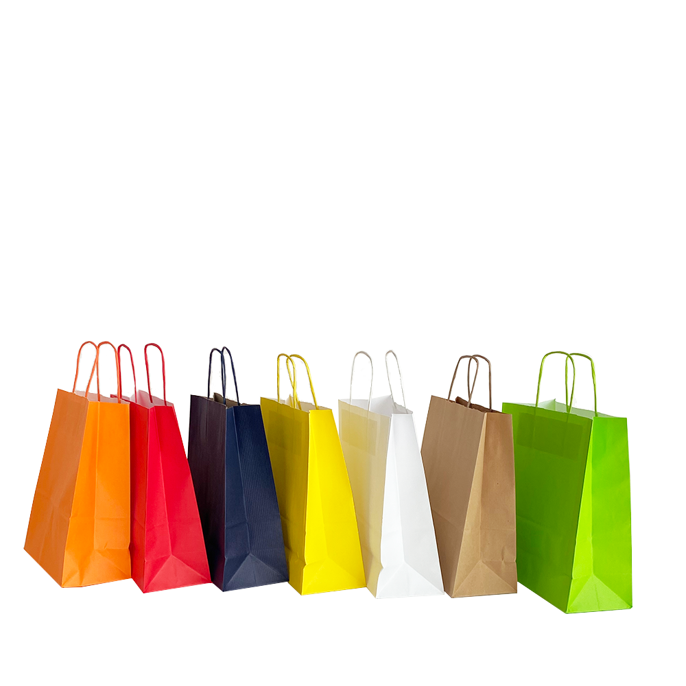 Shopper kraft 22+10x27_maniglia_ritorta/confezione 25pz