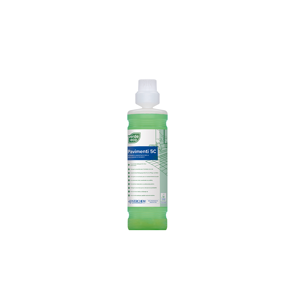 DV286 VERDE ECO PAVIMENTI 5C lt.1 detergente multi concentrato ECOLABEL