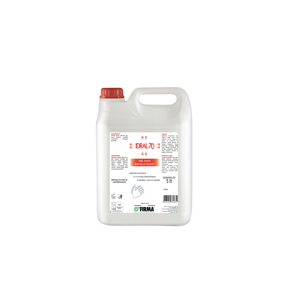 IP341 GEL MANI IDRAL 70 lt.5 soluz.idroalc.75%